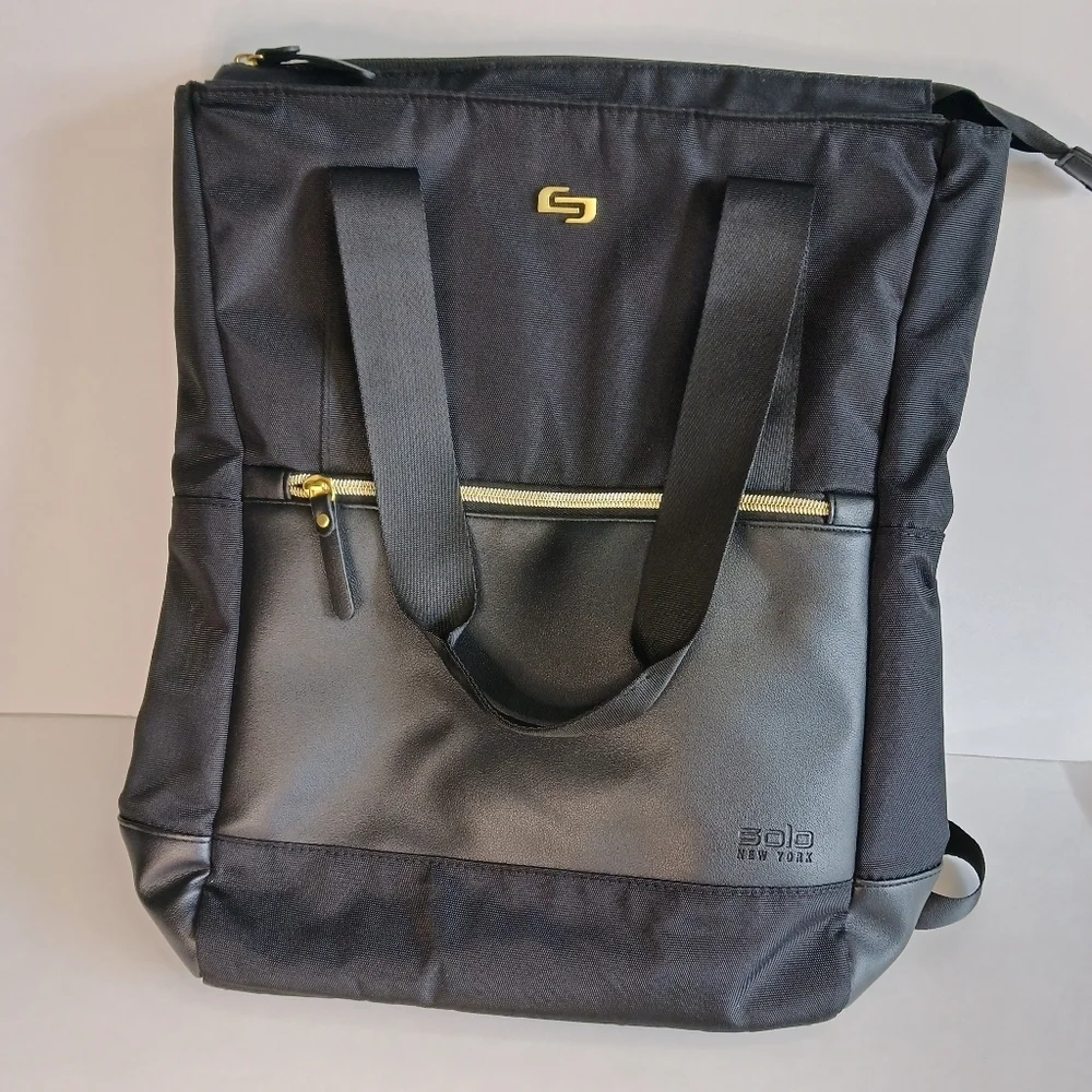 Solo New York Hybrid Tote Backpack Luggage Strap Laptop Travel NWOT School